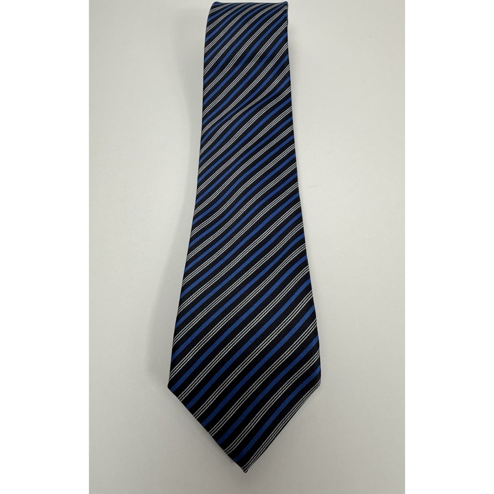 Dockers Boys Neck Tie Stripped Blue White Black Short 48'